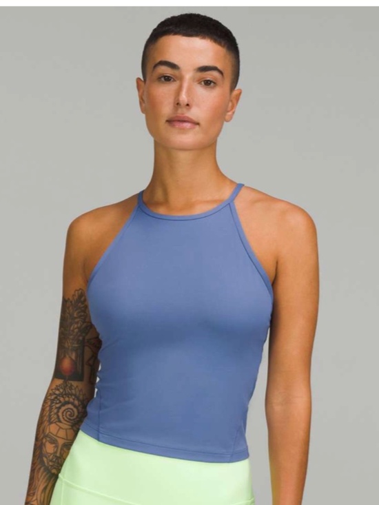 lululemon athletica Tops - Lululemon Lightweight High Neck Yoga Tank Water Drop Size 6